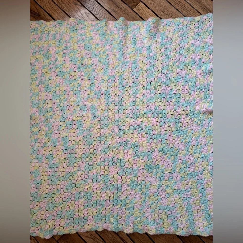 Pastel Crochet Baby Blanket